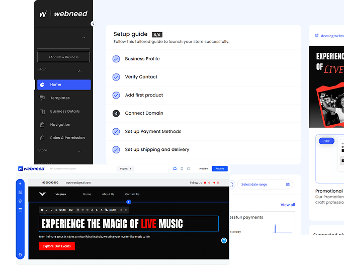 WebNeed Interface